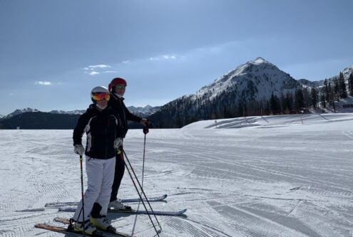Skiing on Reiteralm