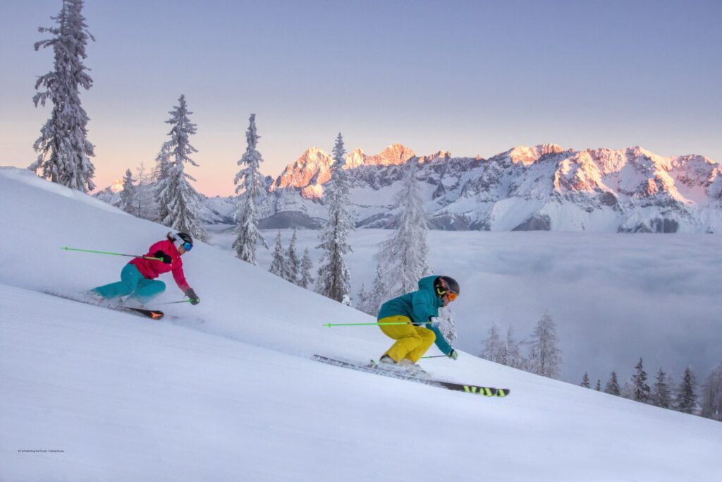 Skifahren auf der Reiteralm, Schladming Skifahren auf der Reiteralm, Schladming-Dachstein